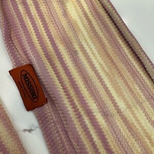 Missoni Long Thin Striped Knit Scarf